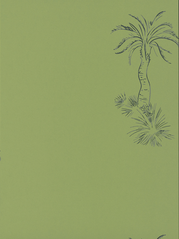 Обои Paint and Paper Library Tresco Lighthouse Palm Chelsea Green 0393LPCHELS